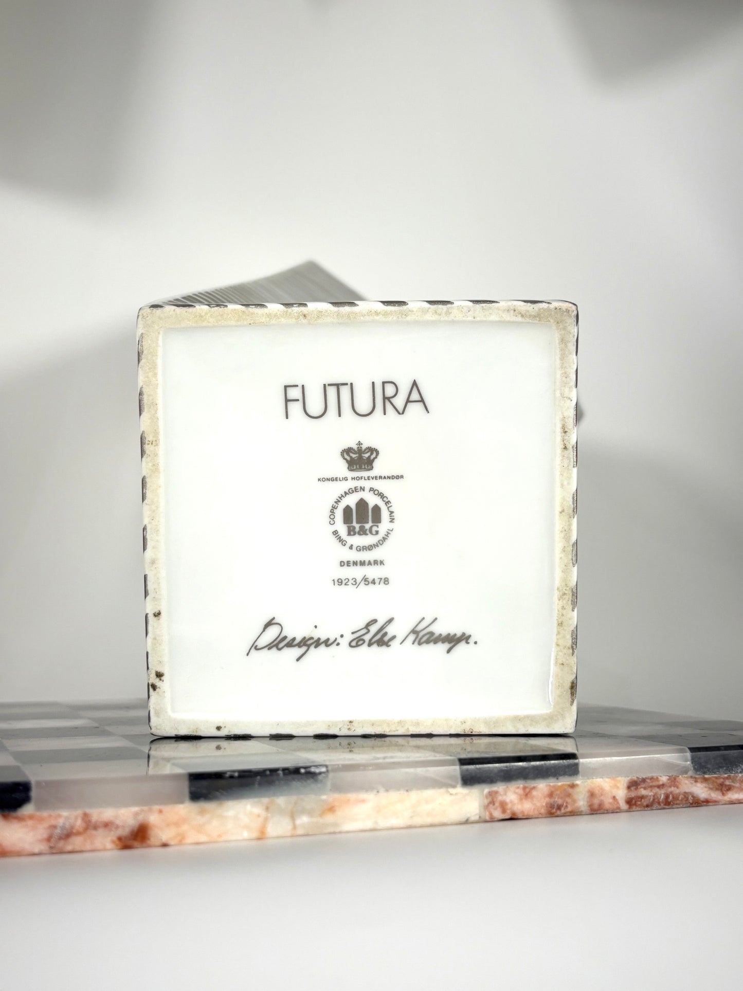 Futuristische Futura Vase von Else Kamp für Bing & Grøndahl, Denmark 1970er