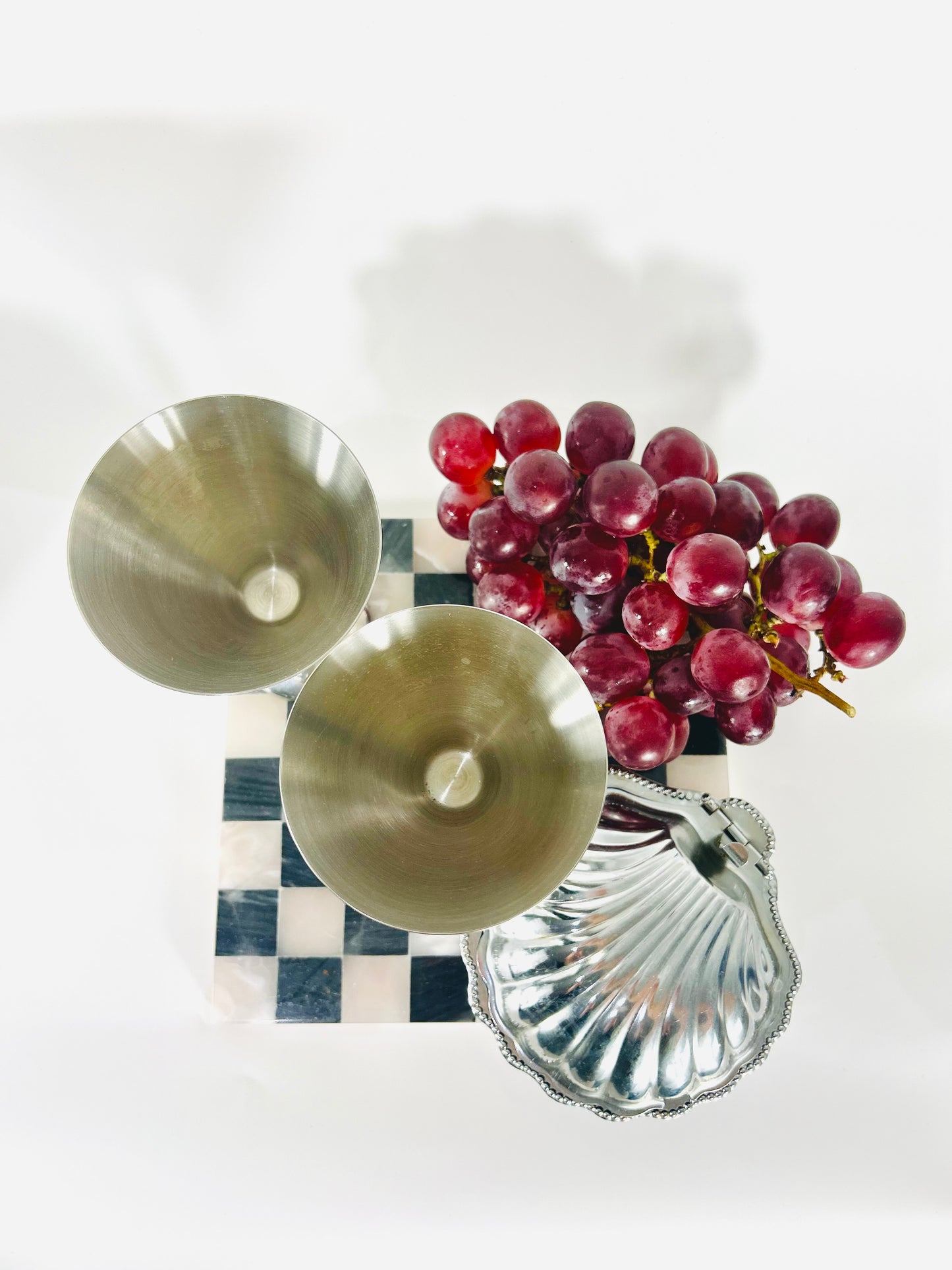 Edelstahl Martini-Gläser Cocktailgläser/Eisbecher von ZACK (2er Set)