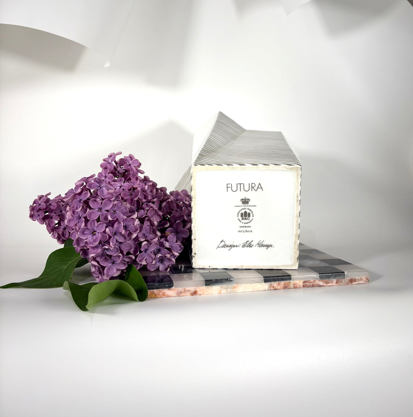 Futuristische Futura Vase von Else Kamp für Bing & Grøndahl, Denmark 1970er