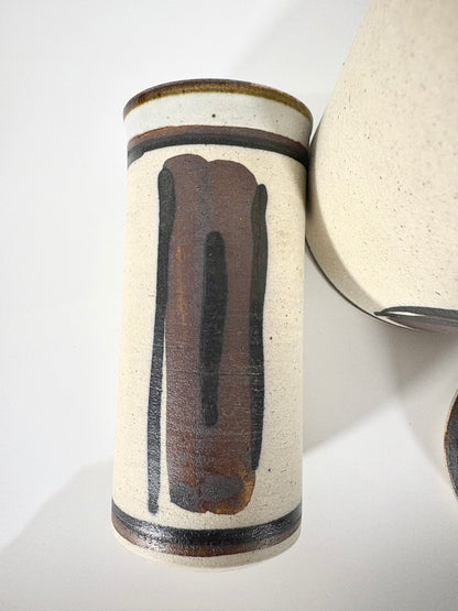 Danish Mid Century Vasen & Kerzenhalter von Hanne Stentoj (3er Set)