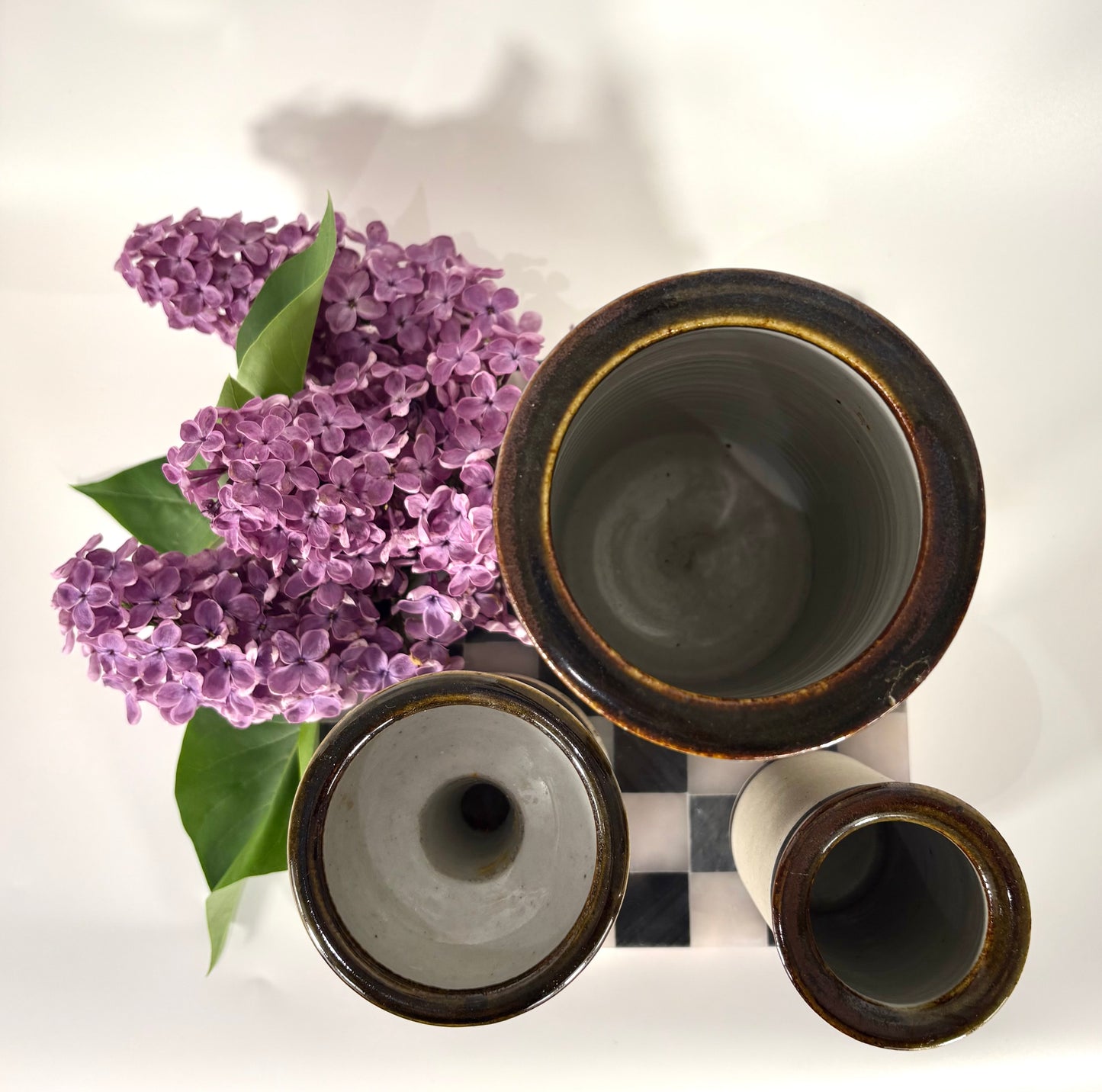 Danish Mid Century Vasen & Kerzenhalter von Hanne Stentoj (3er Set)