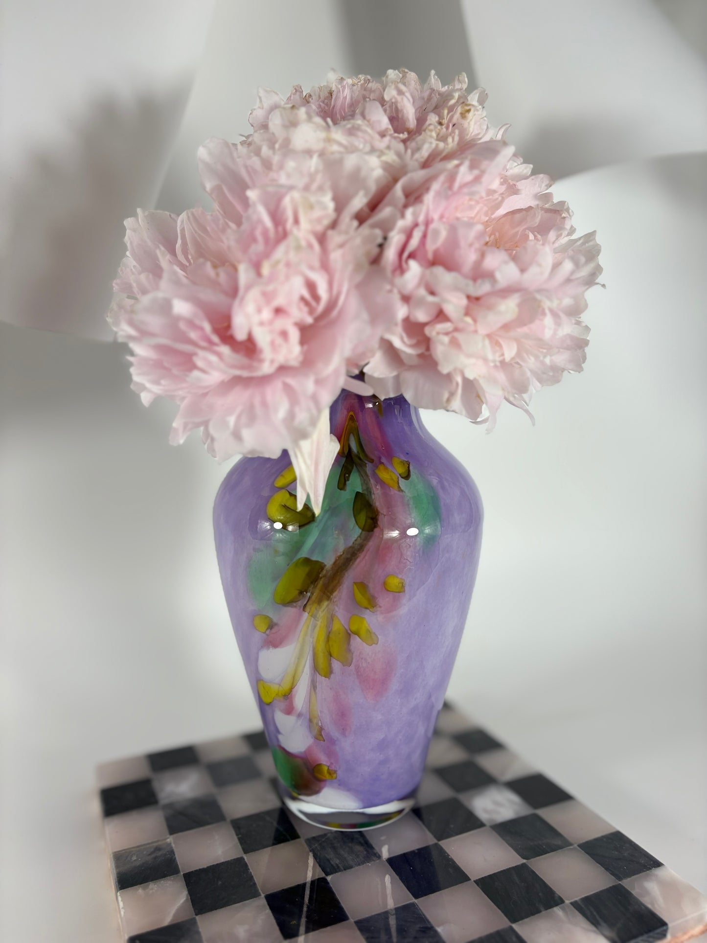 Mundgeblasene Joska Design Silberberg-Kristall Vase der 60er Jahre