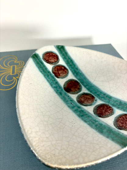 Westdeutsche Mid-Century WGP Keramikschale mit Craquelérissen, 1960er Jahre