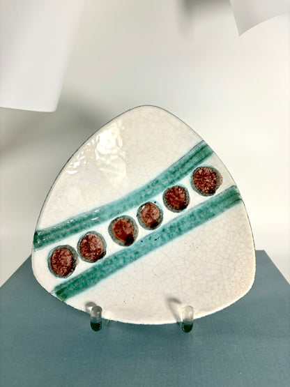 Westdeutsche Mid-Century WGP Keramikschale mit Craquelérissen, 1960er Jahre