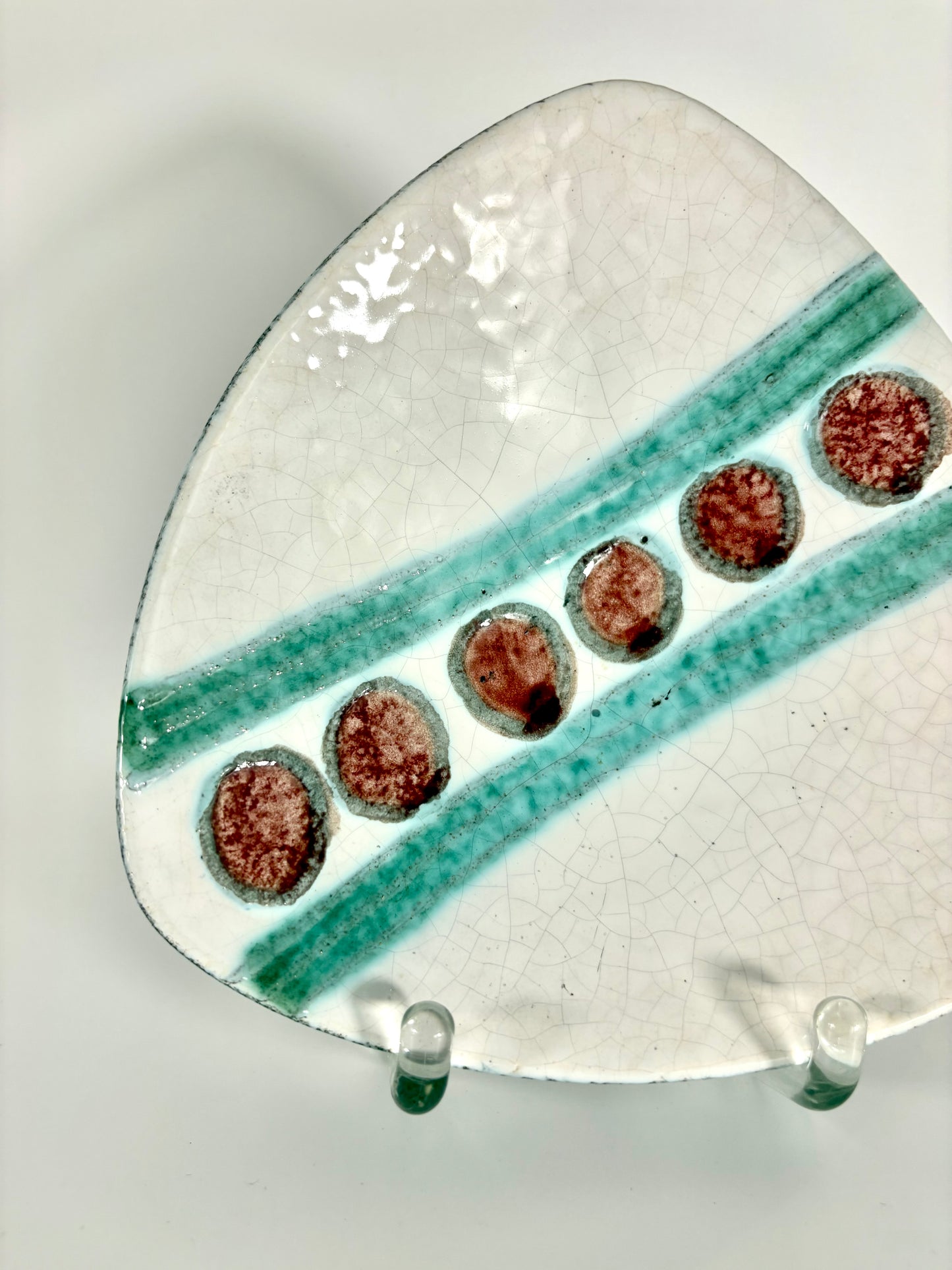 Westdeutsche Mid-Century WGP Keramikschale mit Craquelérissen, 1960er Jahre