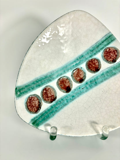 Westdeutsche Mid-Century WGP Keramikschale mit Craquelérissen, 1960er Jahre