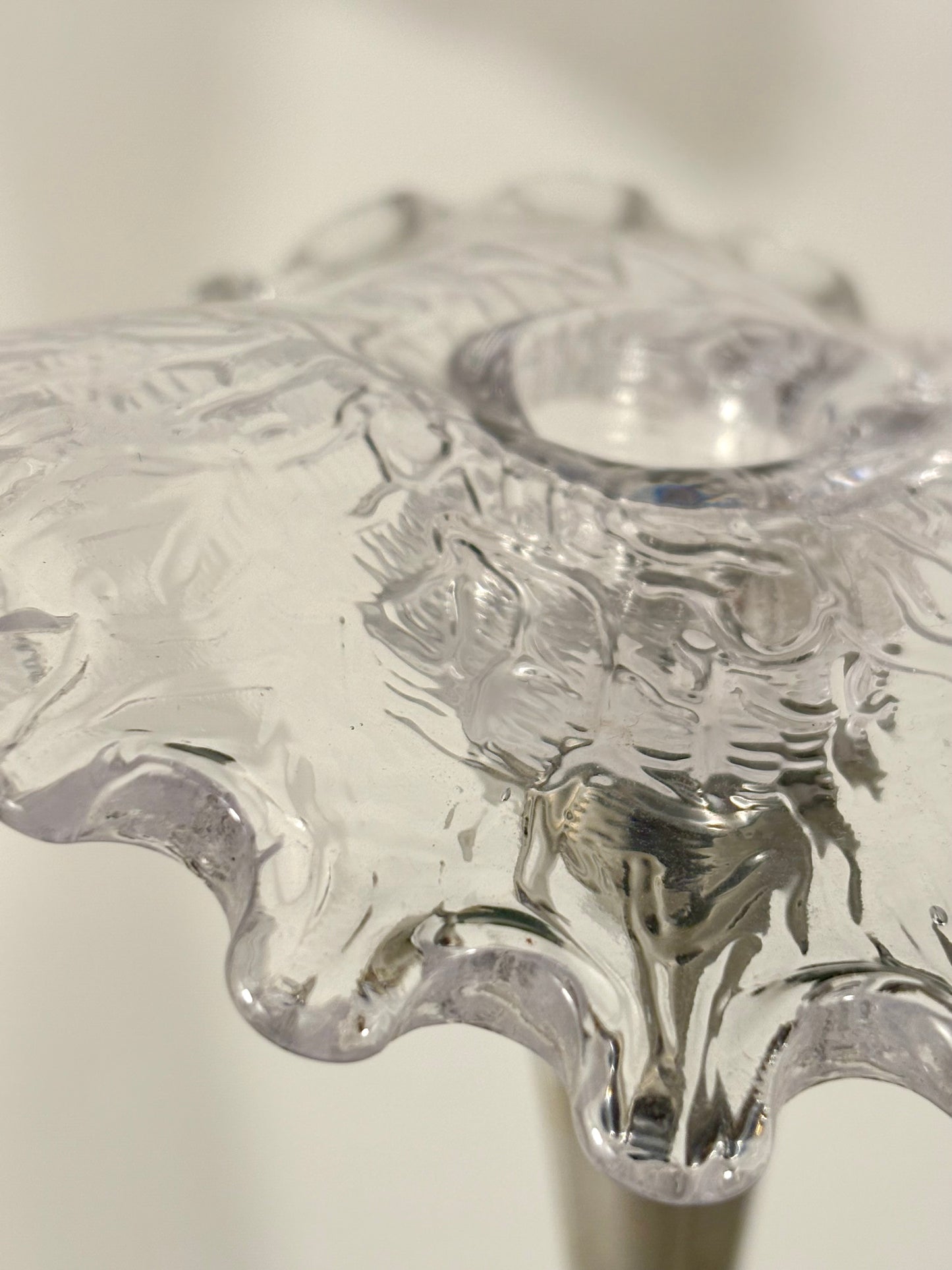 "Splash" Kerzenhalter Scandinavian Mid Century Design Glas, Pukeberg Sweden (3er Set)