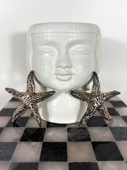 Große Vintage LGW Sterling silver 925 Clip-on Statement Ohrringe