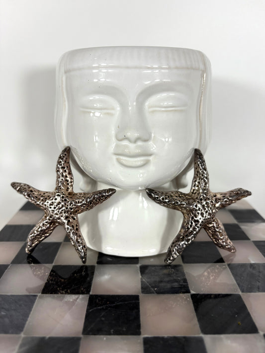 Große Vintage LGW Sterling silver 925 Clip-on Statement Ohrringe