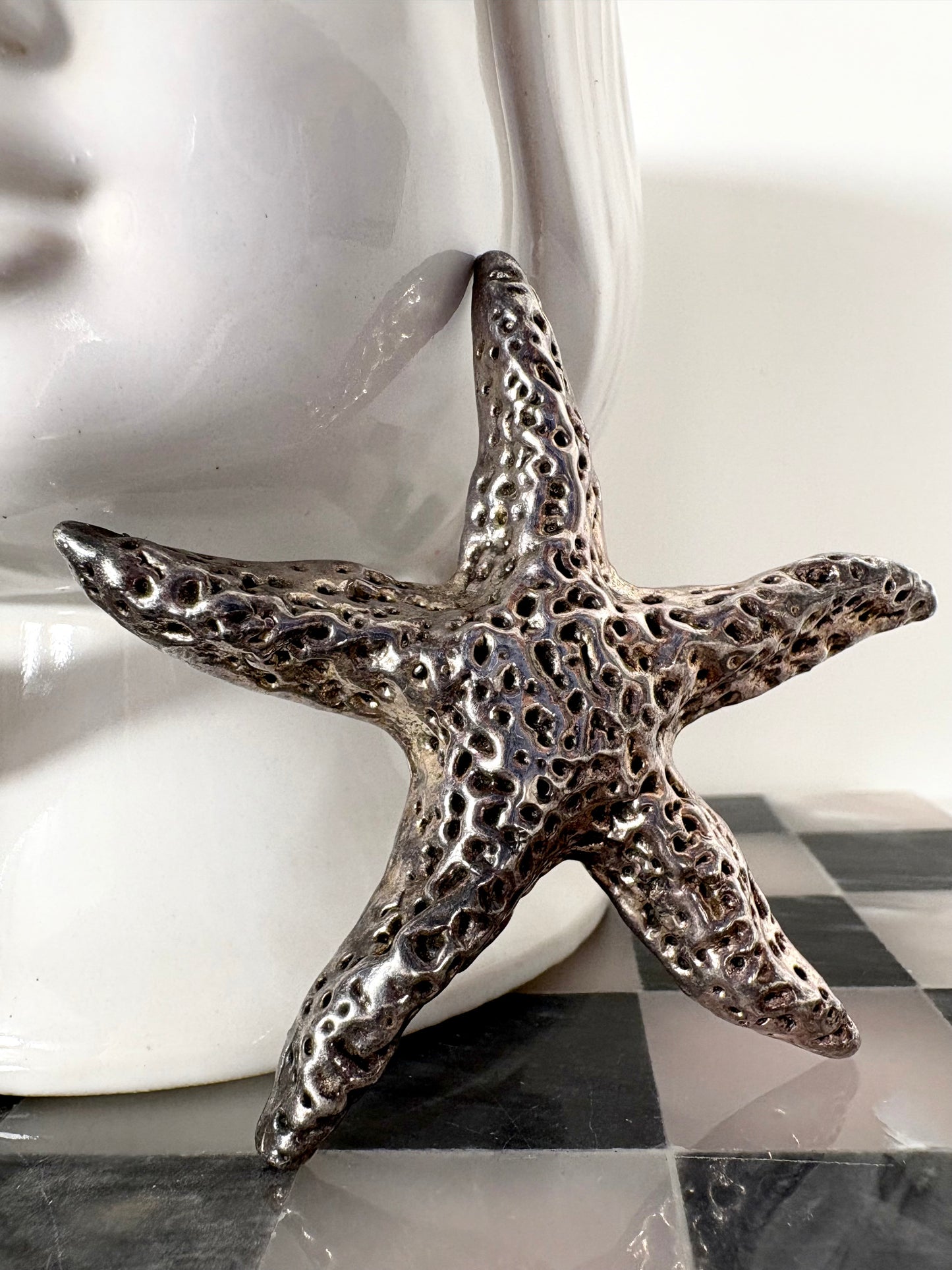 Große Vintage LGW Sterling silver 925 Clip-on Statement Ohrringe