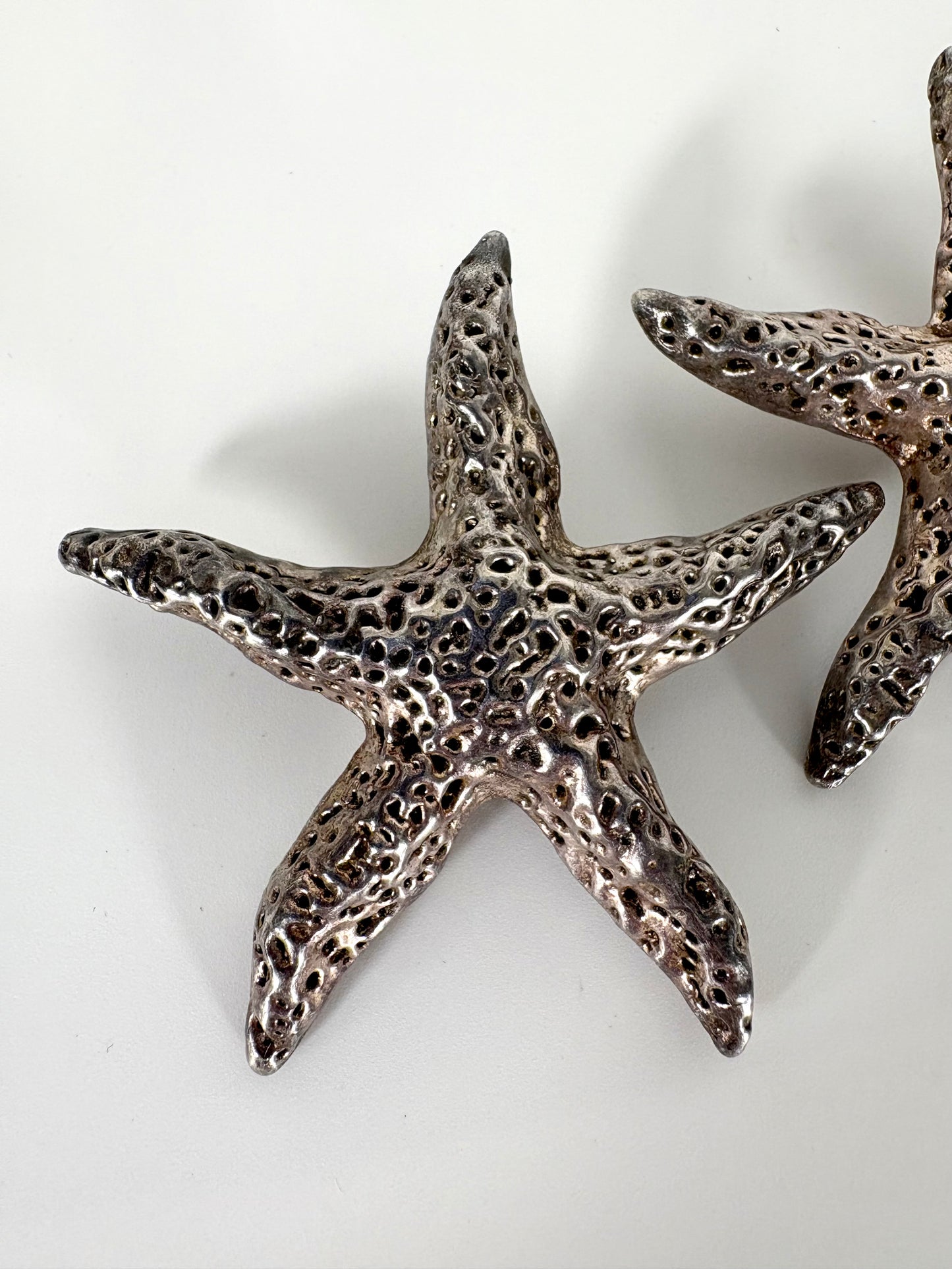 Große Vintage LGW Sterling silver 925 Clip-on Statement Ohrringe