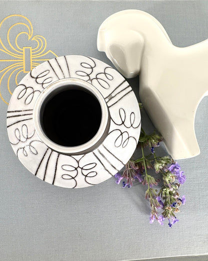 Inge Böttger Ufo Vase (signiert BKW), West Germany Hamburg-Wandsbek 1960er Jahre